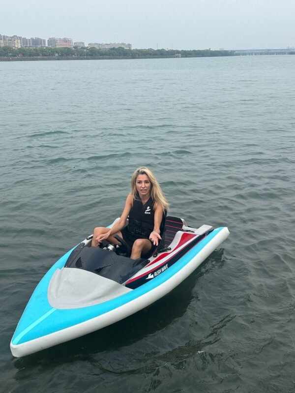 Mini electric karting boat, surfing, multi-functional fishing boat, water sports, water skiing - Image 2