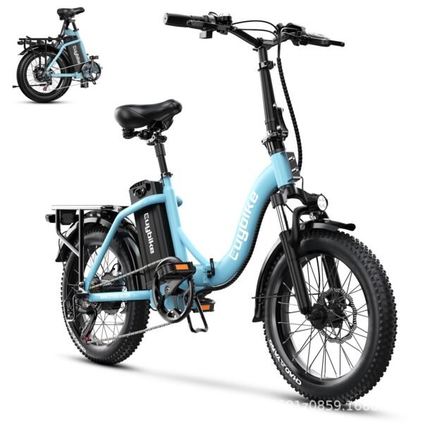 Foldable electric-assisted vehicle, bicycle, aluminum alloy lithium battery, snowmobile, shock absorption, variable