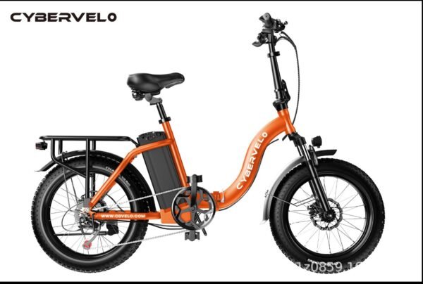 Foldable electric-assisted vehicle, bicycle, aluminum alloy lithium battery, snowmobile, shock absorption, variable - Image 3