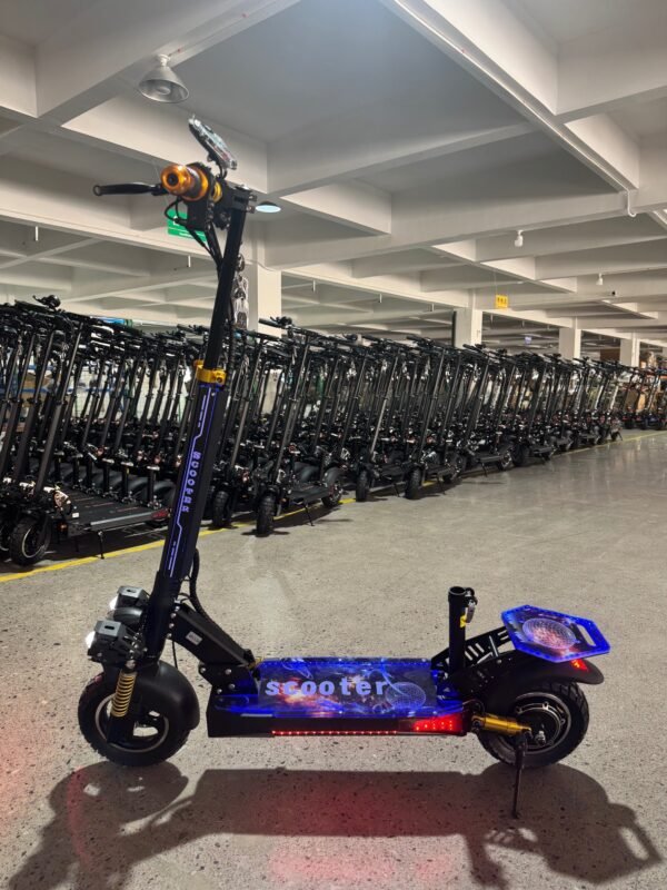 Folding off-road tire flashing electric scooter for daily commuting - Image 6
