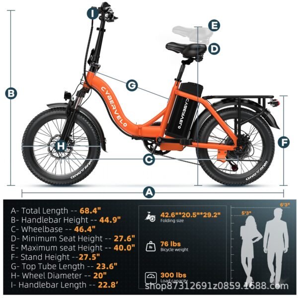 Foldable electric-assisted vehicle, bicycle, aluminum alloy lithium battery, snowmobile, shock absorption, variable - Image 5