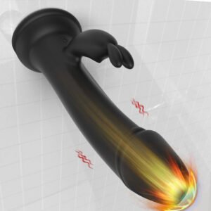S-Hande Rabbit Vibrator Thrusting G Spot Stimulation Massager with Suction Cup Waterproof in Bathroom